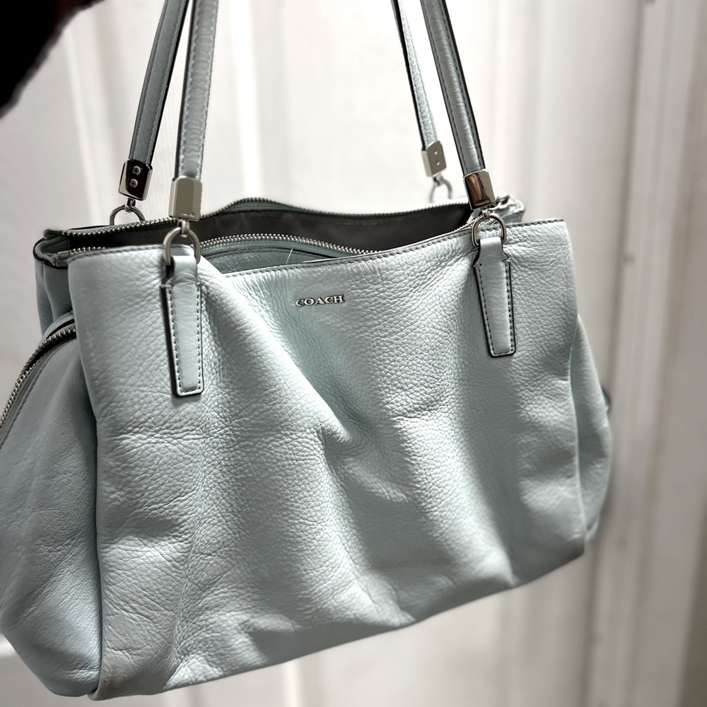 Coach. Baby Blue Satchel. - Picture 2 of 13